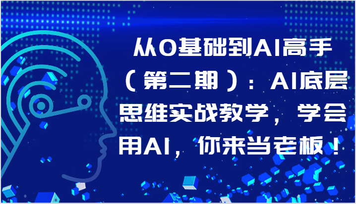 从0基础到AI高手（第二期）：AI底层思维实战教学，学会用AI，你来当老板！-副创网