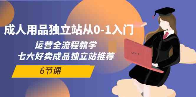 成人用品独立站从0-1入门，运营全流程教学，七大好卖成品独立站推荐（6节课）-副创网