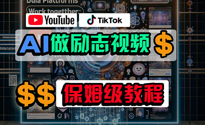 （10520期）利用AI制作励志视频，在YouTube和TikTok赚钱，小白可做（附工具）-副创网