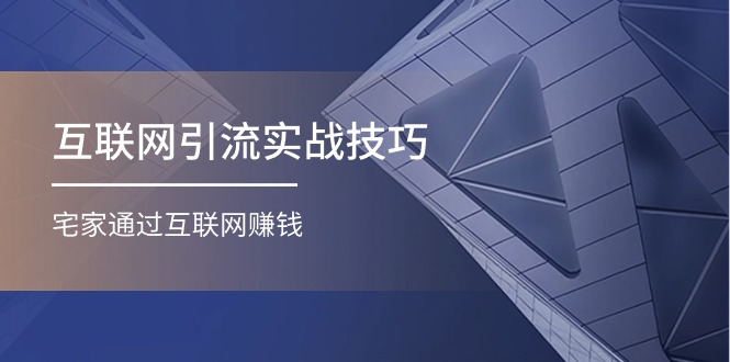 （11108期）互联网引流实操技巧(适合微商，吸引宝妈)，宅家通过互联网赚钱（17节）-副创网