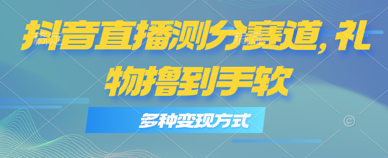 （11380期）抖音直播测分赛道，多种变现方式，轻松日入1000+-副创网