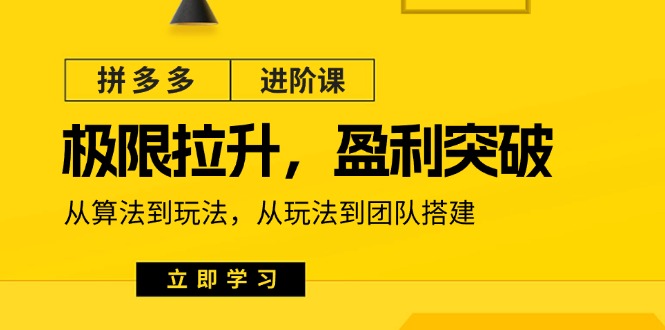 （11435期）拼多多·进阶课：极限拉升/盈利突破：从算法到玩法 从玩法到团队搭建-18节-副创网