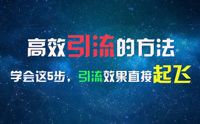 （11776期）高效引流的方法，可以帮助你日引300+创业粉，一年轻松收入30万，比打工强-副创网