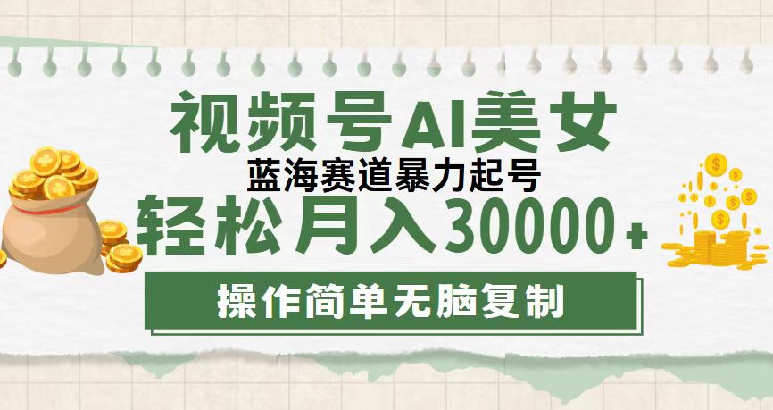 （12087期）视频号AI美女跳舞，轻松月入30000+，蓝海赛道，流量池巨大，起号猛，无…-副创网