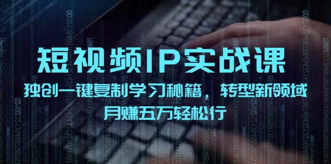 （12193期）短视频 IP实战课，独创一键复制学习秘籍，转战新领域，月赚五万轻松行-副创网