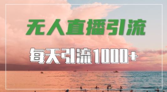 抖音快手视频号全平台通用，无人直播引流法，超暴力引流1000+高质量精准创业粉【揭秘】-副创网